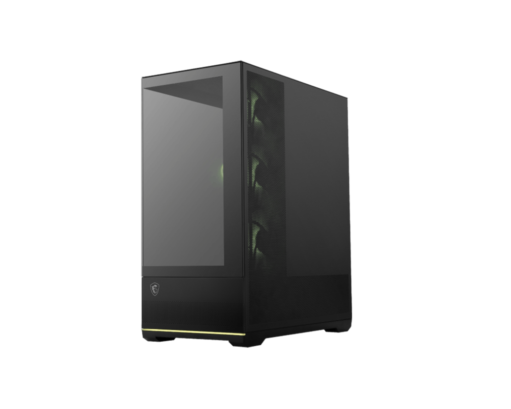 GABINETE ATX GAMING MSI MAG PANO 110R PZ NEGRO CON PANEL DE VIDRIO TEMPLADO Y ILUMINACIÓN RGB