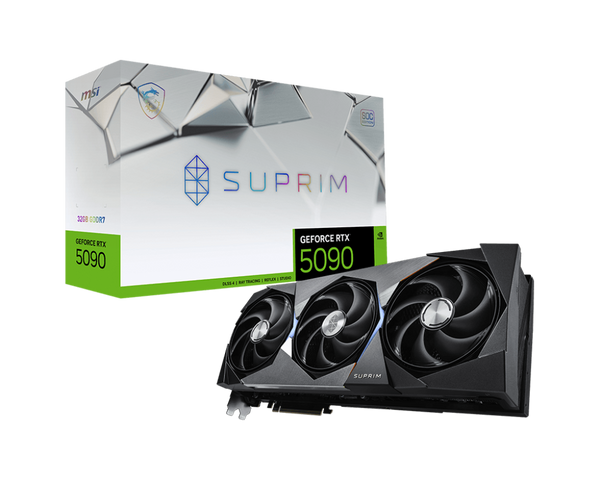 TARJETA GRÁFICA MSI GEFORCE RTX 5090 SUPRIM SOC 32GB GDDR7, RAY TRACING, DLSS, GAMING DE ALTO RENDIMIENTO