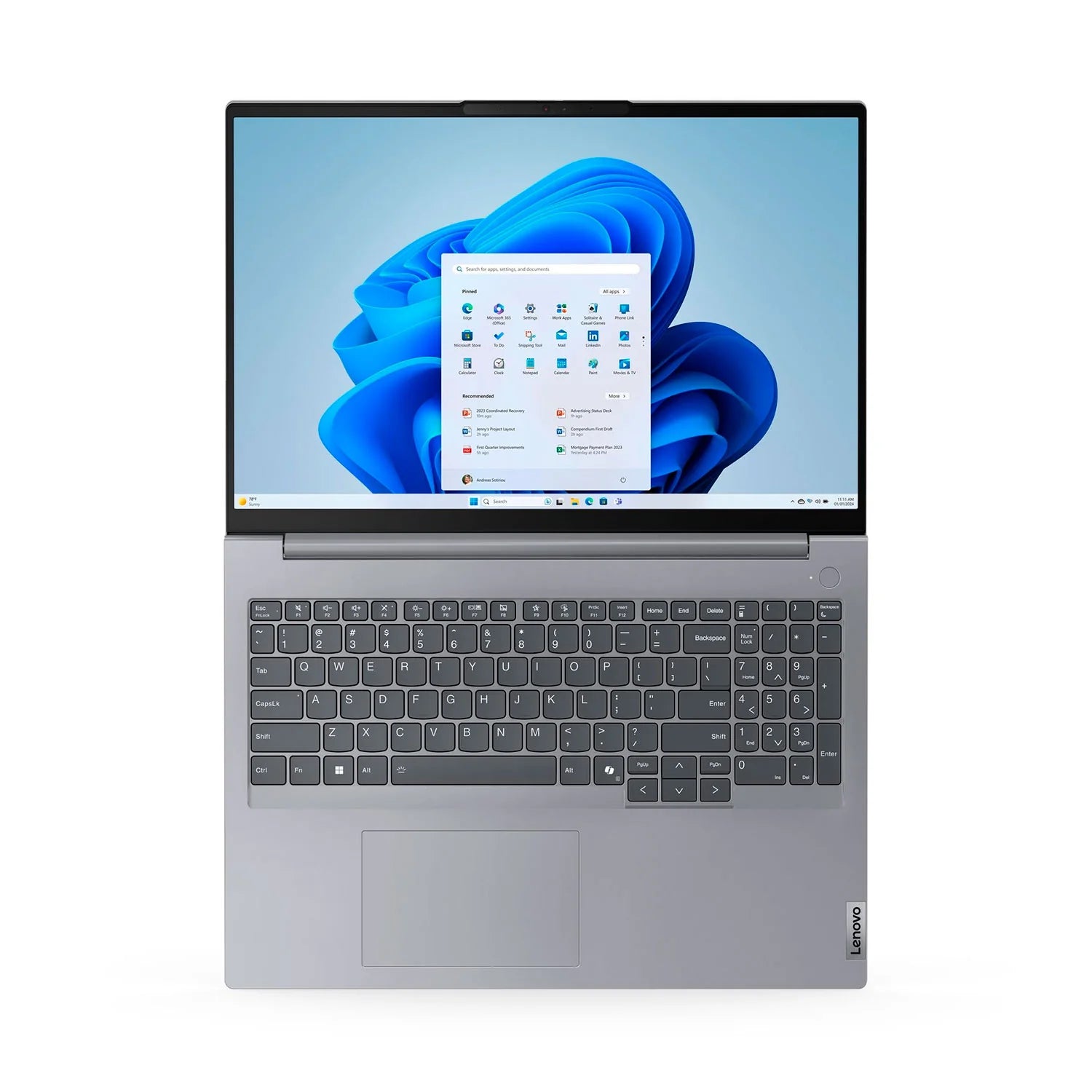 Portátil - Lenovo ThinkBook 16 G7 IML 21MS00B4LM 40.6cm (16") - WUXGA - 60Hz - Intel Core Ultra 5 125U - 16GB - 512GB SSD - Español Teclado - Gris - Intel Chip - 1920 x 1200 - Windows 11 Pro