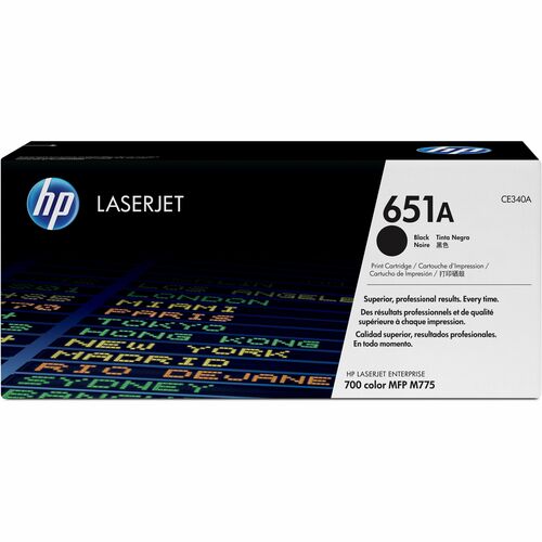 HP CARTUCHO DE TÓNER HP 651A (CE340A) LÁSER - NEGRO - ORIGINAL - EMPAQUE UNITARIO - 1 SOLAMENTE - LÁSER - 1 SOLAMENTE