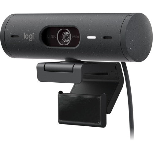 CAMARA LOGITECH BRIO 500, MICROFONO INCORPORADO, CONEXION USB, RESOLUCION 1920 X 1080P HD, LENTE DE CRISTAL, 4 MEGA PIXEL, COLOR NEGRO (960-001412)
