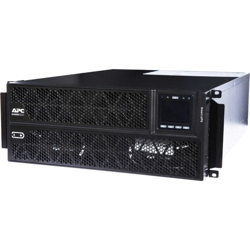 APC Smart-UPS RT 6kVA/6kW en línea doble conversión, formato Rack/Torre, 230V, 2x C20 + 1x C19 + cable 3 hilos, puerto serial, batería con 4h de recarga