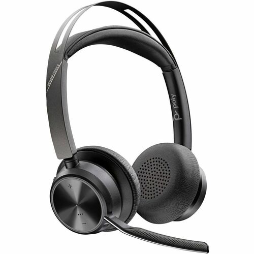 POLY VOYAGER FOCUS 2 UC – HEADSET INALÁMBRICO CON BASE DE CARGA • ANC 3-NIVELES • MULTIDISPOSITIVO • 25 H LLAMADAS • ZOOM/TEAMS • COMODIDAD PRO