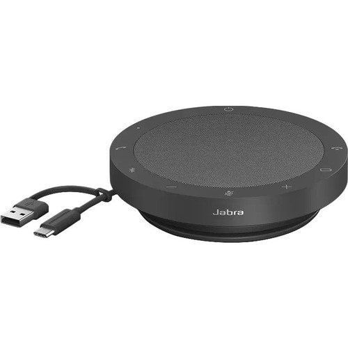 Jabra Speak2 55 MS Altavoz de Conferencia Bluetooth y USB, Alámbrico/Inalámbrico, Gris – Sonido Claro para Reuniones Profesionales