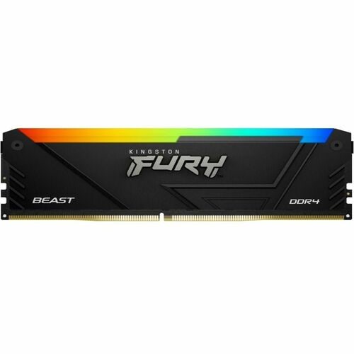 MEMORIA RAM KINGSTON FURY BEAST RGB DDR4, 3600MHZ, 32GB, NON-ECC, CL18, XMP ― ¡NUEVO DISIPADOR DE CALOR Y RGB MEJORADO! - KF436C18BB2A/32