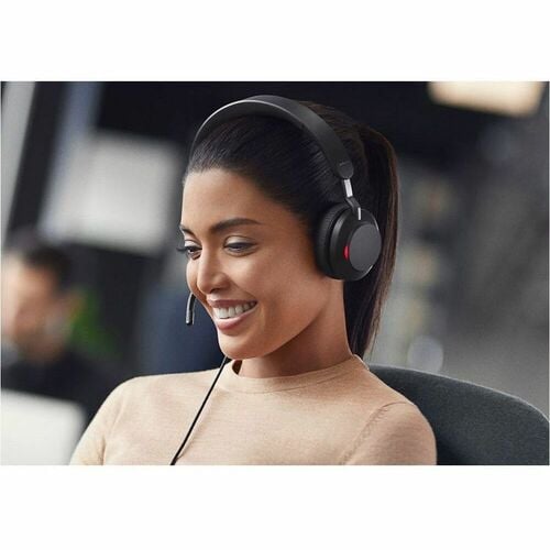 Jabra Evolve2 40 SE MS, Audífonos Stereo Alámbricos con Conexión USB-C, Negro – Calidad Profesional para Llamadas y Música