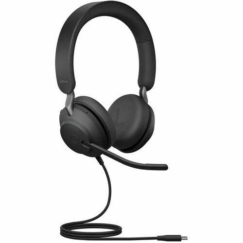 JABRA AUDÍFONOS EVOLVE2 40 SE MS STEREO, ALÁMBRICO, USB-C, NEGRO