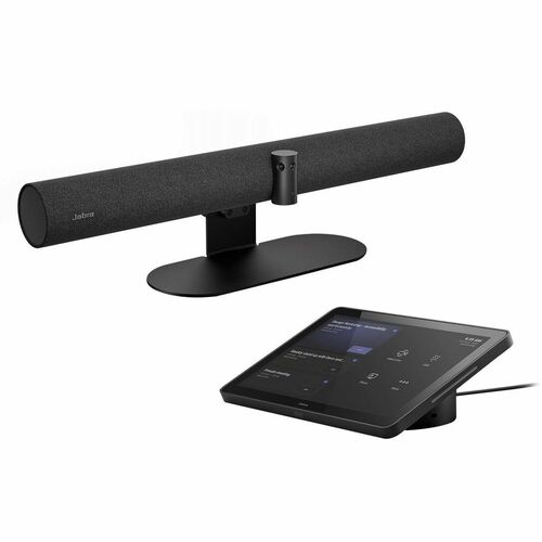 Jabra PanaCast 50 Videobar 4K Ultra HD – Sistema de Videoconferencia Todo en Uno con Audio Profesional, Micrófonos Beamforming, Conexión USB-C y Certificación Microsoft Teams