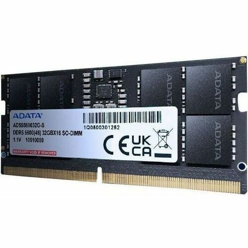 MEMORIA RAM PARA LAPTOP ADATA AD5S560032G DDR5, 5600MHZ, 32GB, ECC CL46, 262-PIN SO-DIMM