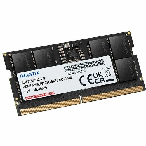 MEMORIA RAM PARA LAPTOP ADATA AD5S560032G DDR5, 5600MHZ, 32GB, ECC CL46, 262-PIN SO-DIMM