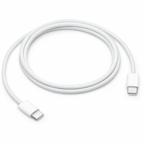 CABLE DE CARGA APPLE MW493AM/A USB-C 60 W, 1 M DE LONGITUD, ALTA VELOCIDAD DE CARGA Y TRANSFERENCIA DE DATOS, COMPATIBLE CON IPHONE, IPAD Y MACBOOK