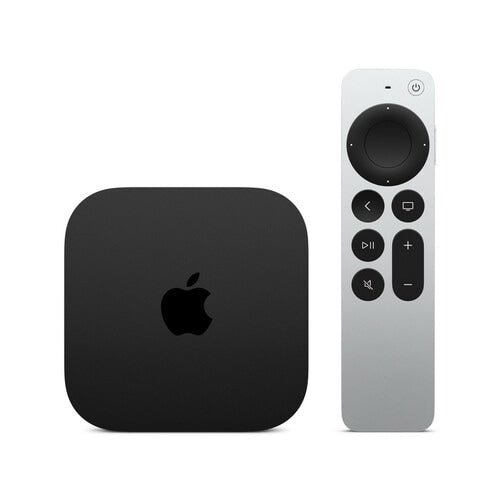 Apple TV 4K tercera generación MN873LZ/A con Siri Remote, vista frontal