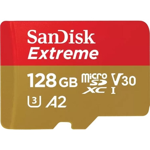 SANDISK EXTREME - TARJETA DE MEMORIA FLASH (ADAPTADOR MICROSDXC A SD INCLUIDO) - 128 GB