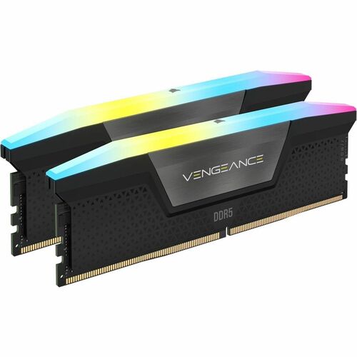 CORSAIR MÓDULO RAM CORSAIR VENGEANCE RGB PARA PLACA BASE, COMPUTADORA DE JUEGOS - 64GB - RGB - DDR5-6000/PC5-48000 DDR5 SDRAM - 6000MHZ - CL40 - 1.35V - SIN BÚFER - 288-CLAVIJAS - DIMM