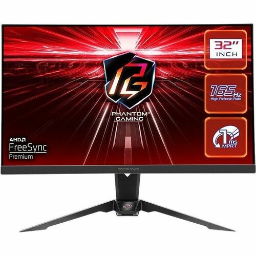 ASROCK PHANTOM GAMING PG32QF2B (90LXA020-A0U2A0V) – MONITOR 31.5″ QHD 165 HZ VA, 1 MS, HDR400, FREESYNC PREMIUM, ALTAVOCES, WI-FI INTEGRADO, ERGONÓMICO