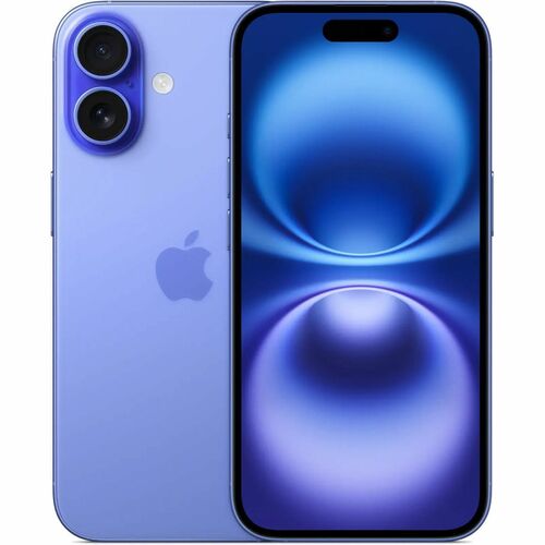 SMARTPHONE APPLE IPHONE 16 A3287 128GB 5G PANTALLA OLED 6.1 PULGADAS 8GB RAM PROCESADOR APPLE A18 CAMARAS 48MP Y 12MP ULTRAMARINO
