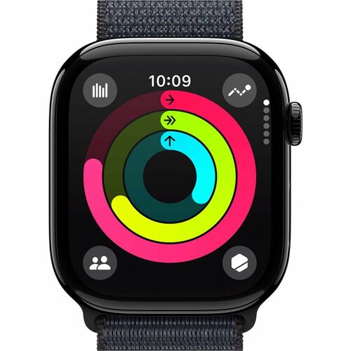 SMART WATCH APPLE WATCH SERIES 10 42MM NEGRO AZABACHE ALUMINIO 64GB SENSORES CARDIACOS OXÍMETRO TERMÓMETRO COMPÁS ALTÍMETRO
