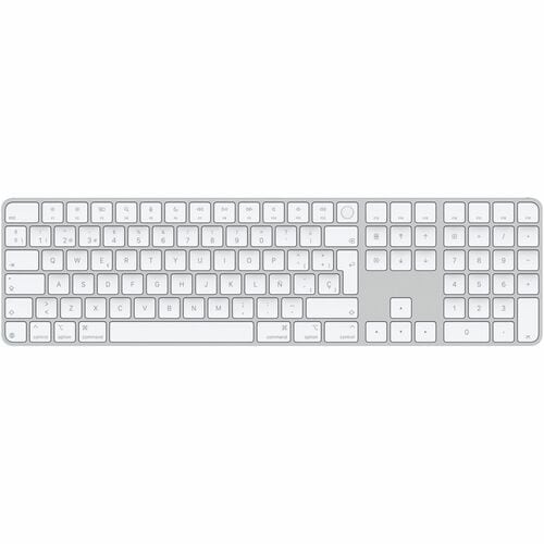TECLADO APPLE MAGIC TECLADO MXK73E/A ESPAÑOL USB TIPO C BLUETOOTH MULTIMEDIA COMPATIBLE MACOS 15 1 Y DISPOSITIVOS APPLE