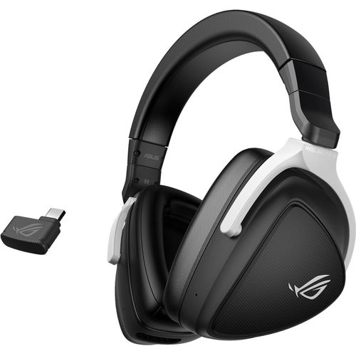 ASUS ROG DELTA S WIRELESS – AUDÍFONOS GAMER INALÁMBRICOS USB-C, SONIDO HI-RES CON DAC ESS 9281, MICRÓFONO AI BEAMFORMING, COMPATIBLES PC, PS5 Y SWITCH, COLOR NEGRO