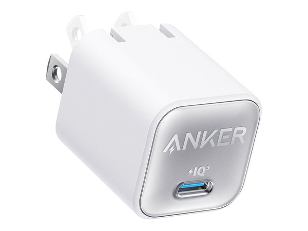 CARGADOR PARED ANKER 45W USB-C DUAL PUERTOS IQ4 PLEGABLE CARGA RÁPIDA PPS COMPATIBLE IPHONE 16/15