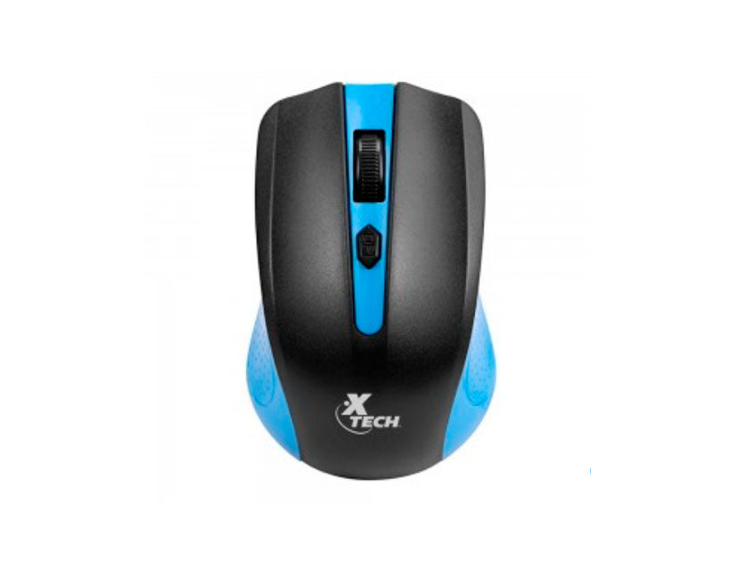 XTECH XTM-310BL MOUSE INALÁMBRICO 2.4 GHZ COLOR AZUL CONEXIÓN RÁPIDA Y ESTABLE DISEÑO ERGONÓMICO Y PORTÁTIL