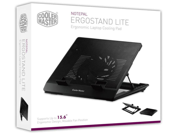 BASE ENFRIADORA PARA LAPTOP 15.6" CON 1 VENTILADOR SILENCIOSO, DISEÑO ERGONÓMICO Y EFICIENTE EN COLOR NEGRO – IDEAL PARA GAMING Y TRABAJO