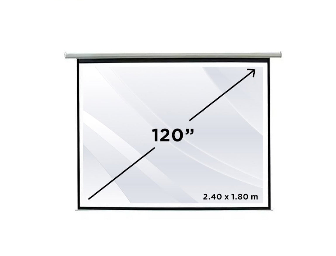 Klip Xtreme Pantalla de Proyección Manual KPS-304, 120'', Blanco
