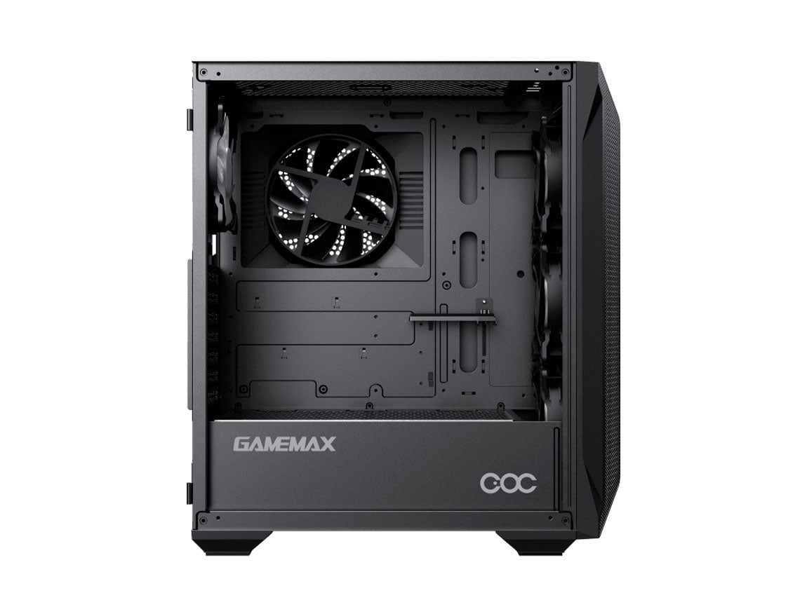 CASE ATX, BRUFEN C1, Case sin Fuente, 1xUSB 2.0, 2xUSB3.0, Audio HD, Banda ARGB, 1x12CM LED ARGB COOLER, 1x14CM Overclocking COOLER, VT lateral, Medidas: 436 x 210 x 461mm, 2x3.5HDD+ 2X2.5SDD interno