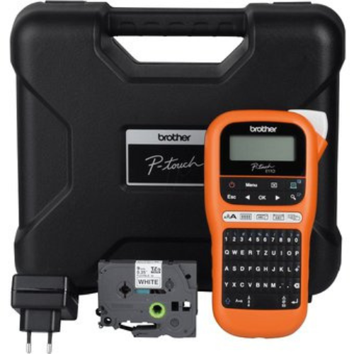 ROTULADOR BROTHER PT-E110VP ETIQUETADORA PORTÁTIL CINTAS DE HASTA 12 MM FÁCIL USO PANTALLA LCD