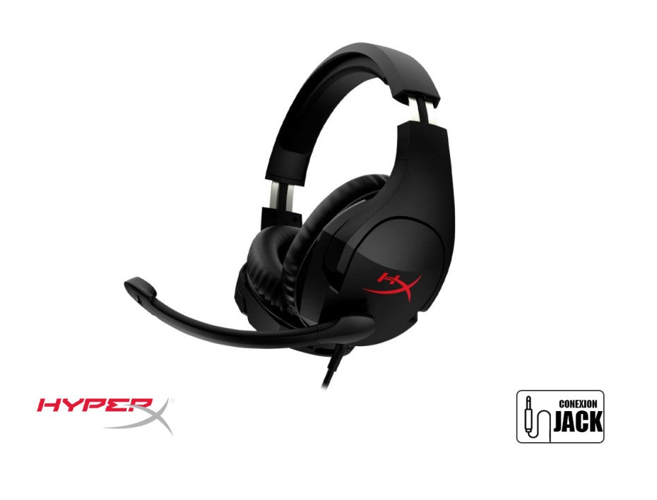 HYPERX CLOUD STINGER – HEADSET GAMING CON DRIVERS 50 MM, GIRATORIO 90°, MICRÓFONO GIRATORIO MUTE Y MEMORIA FOAM, ULTRA-LIGERO (275 G)