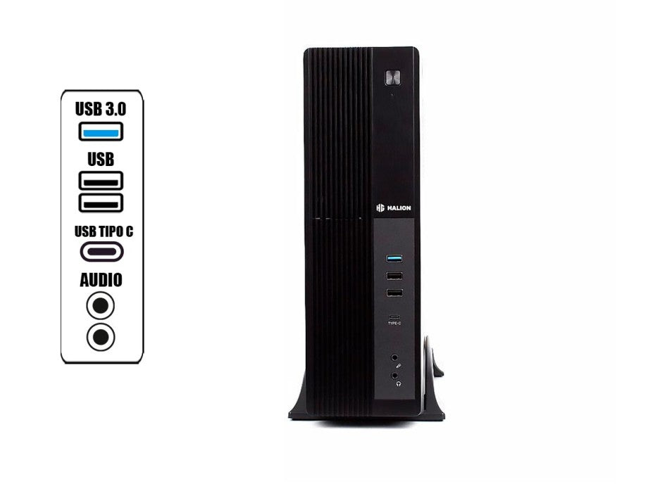 CASE SLIM SUPRA-PRO S616, FUENTE 350W, 1xUSB3.0, 2xUSB 2.0, TYPE-C, Audio HD, 1X8CM COOLER, Medidas: 390 x 97 x 303mm, 2x3.5HDD, 2x2.5SDD interno