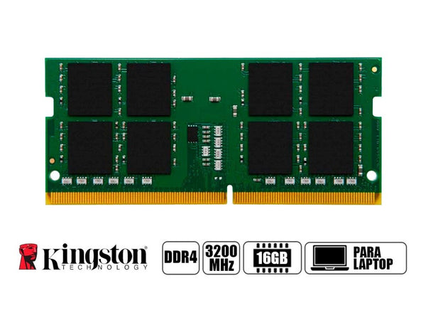 KINGSTON VALUERAM KVR32S22D8/16 – 16 GB DDR4-3200 CL22 SODIMM 260-PINES, 2RX8 NON-ECC, PC4-25600