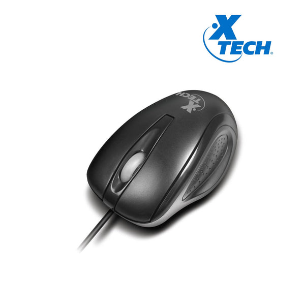 XTECH XTM-175 – MOUSE ÓPTICO 3D CON CABLE • 3 BOTONES • CONEXIÓN USB • DISEÑO ERGONÓMICO Y PRECISO