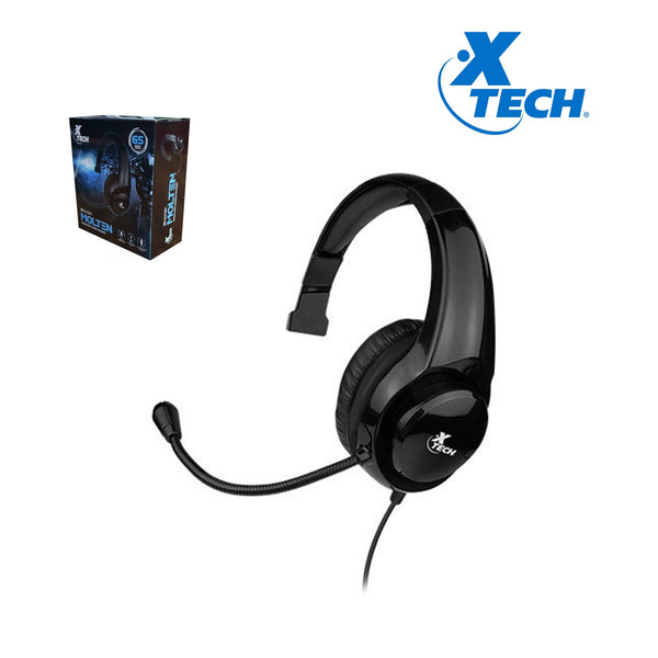 XTECH MOLTEN MONOAURICULAR GAMING, MICRÓFONO EN EL AUDÍFONO, NEGRO (XTH-520BK)