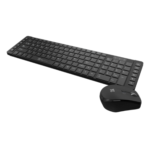 KIT DE TECLADO Y MOUSE KLIP XTREME REVOLUTION, INALÁMBRICO, USB, NEGRO (ESPAÑOL)
