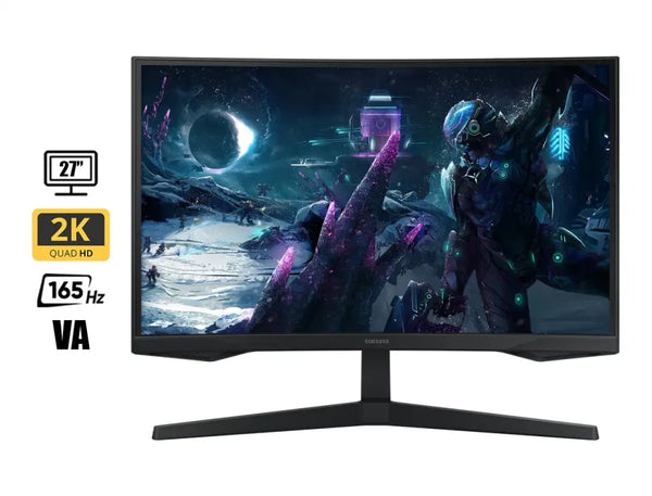 SAMSUNG G55C LS27CG552ELXPE-OS MONITOR GAMING 27" QHD 2560X1440 LED, HDMI, 36 MESES GARANTÍA ON-SITE – PANTALLA DE ALTO RENDIMIENTO PARA USO PROFESIONAL Y ENTRETENIMIENTO
