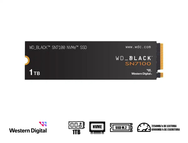 WESTERN DIGITAL WD BLACK SN7100 - INTERNAL HARD DRIVE - 1 TB