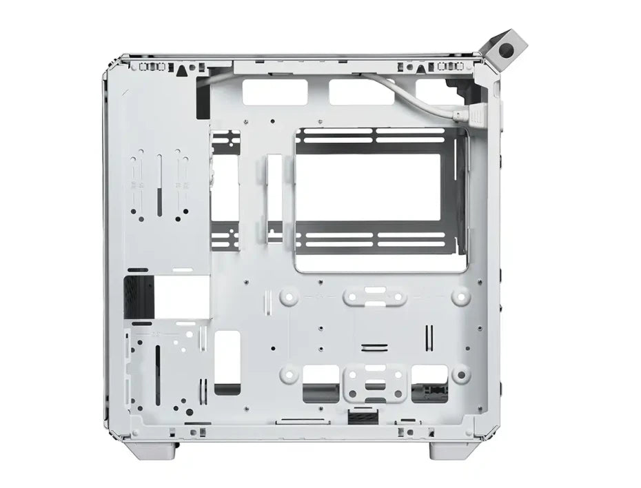 Gabinete Cooler Master QUBE 500 Flatpack con Ventana Midi-Tower, ATX/EATX/ITX/Micro-ATX, USB 3.0, sin Fuente, 1 Ventilador Instalado, Blanco