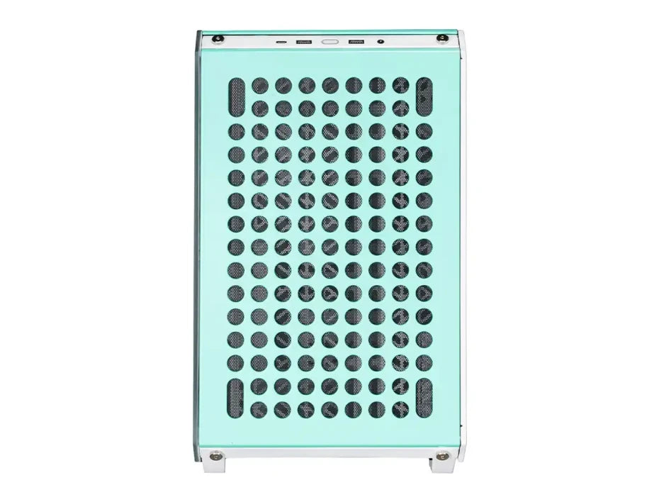 Gabinete Cooler Master QUBE 500 Flatpack con Ventana Midi-Tower, ATX/EATX/ITX/Micro-ATX, USB 3.0, sin Fuente, 1 Ventilador Instalado, Menta