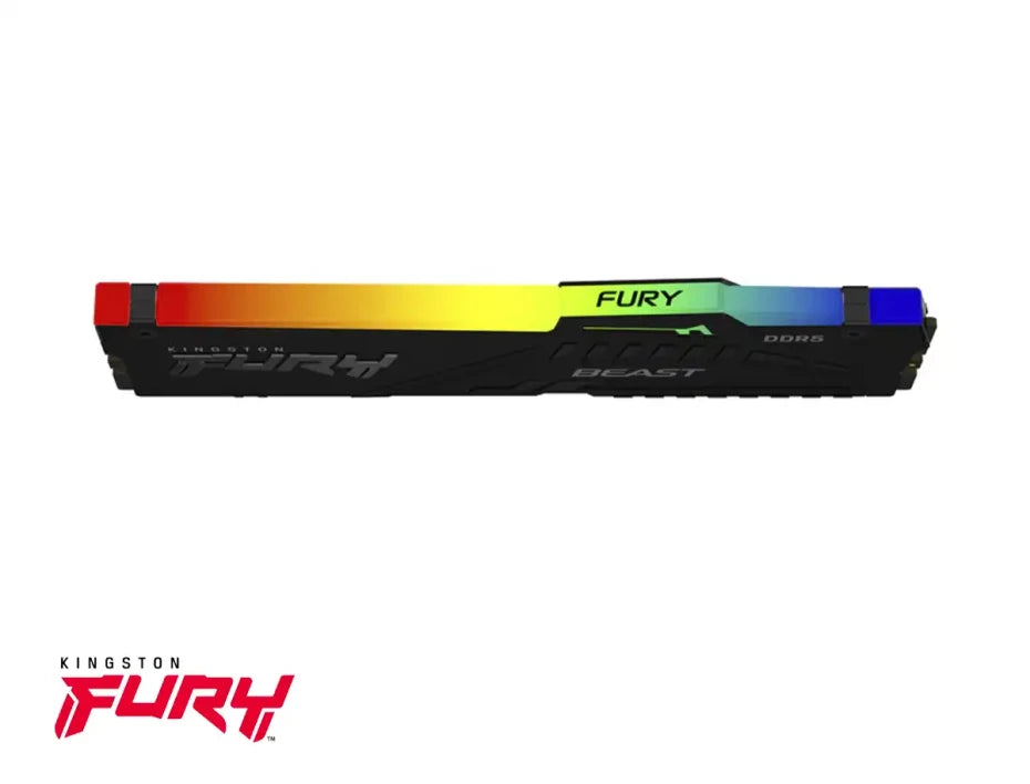 Memoria RAM Kingston FURY BEAST RGB DDR5 DDR5, 6000MHz, 32GB, CL36, XMP/EXPO