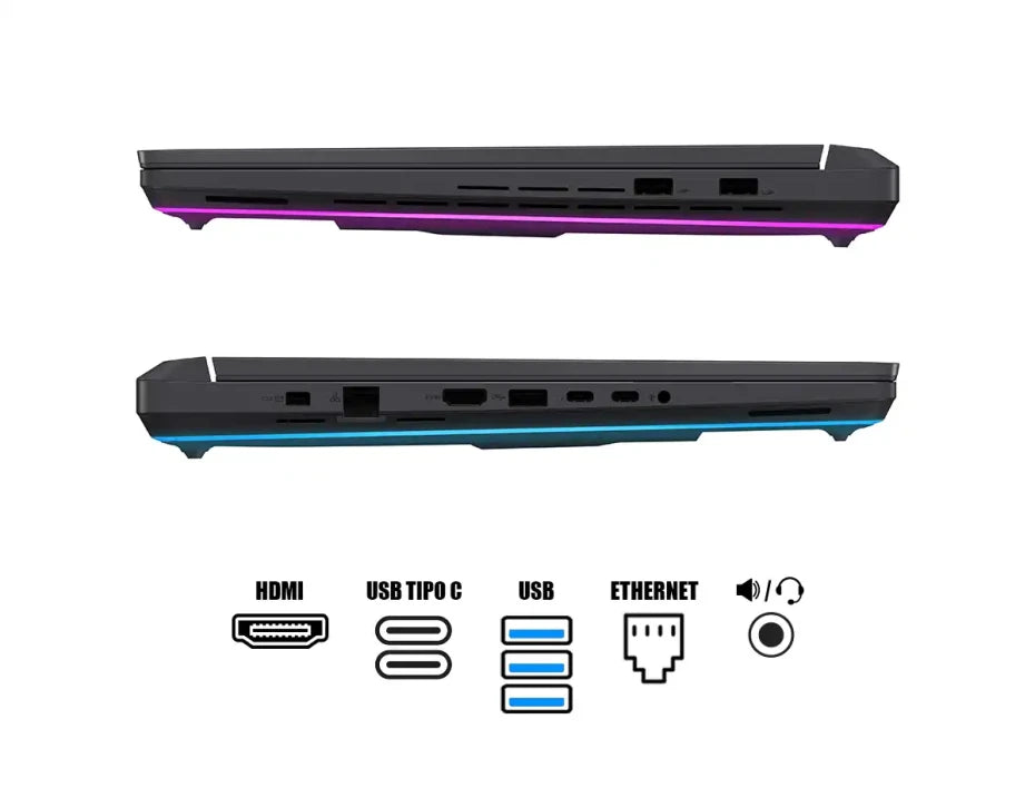 NOTEBOOK GAMER ASUS TUF GAMING A16 DE 16″ CON PROCESADOR AMD RYZEN 7 7445HS, GPU NVIDIA RTX 4050, 16 GB DDR5 Y SSD DE 512 GB — RENDIMIENTO ROBUSTO PARA GAMING Y CREACIÓN.