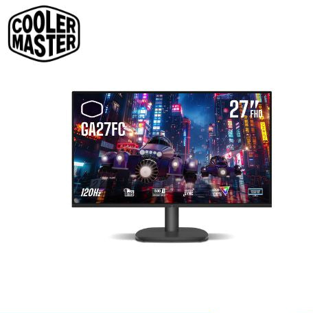 MONITOR GAMING COOLER MASTER 27' IPS FHD 120HZ CMI-GA27FC-US: DISFRUTA DE IMÁGENES NÍTIDAS Y FLUIDAS PARA UNA EXPERIENCIA DE JUEGO INMERSIVA.