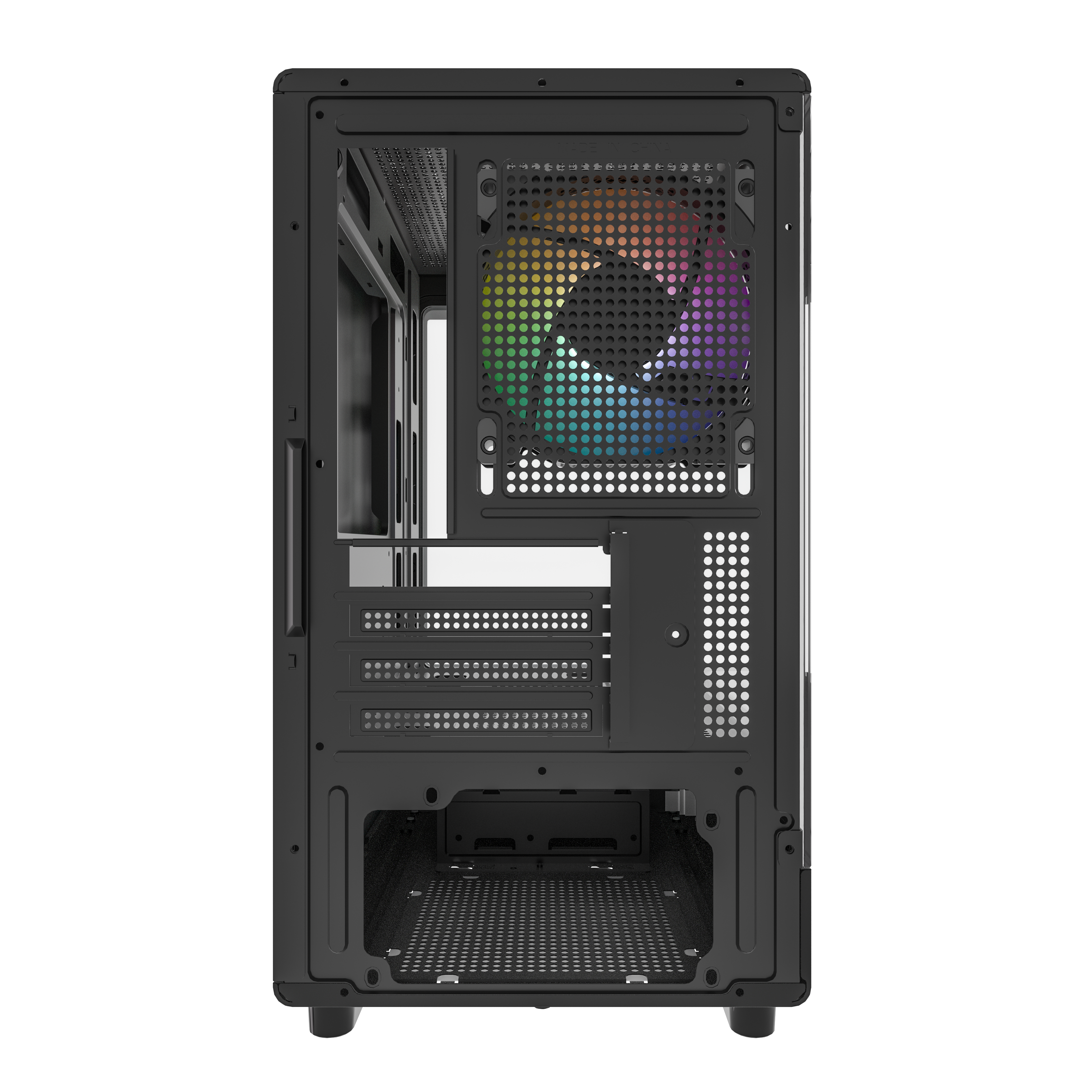 CASE MATX FISH, DIAMOND R2M NEGRO, Case sin Fuente, 1xUSB 2.0, 1xUSB 3.0, 1xTRRS, VT frontal y lateral, CHASIS superior y posterior., Medidas: 345 x 218 x 400mm, 2x3.5HDD, 1x2.5SDD interno