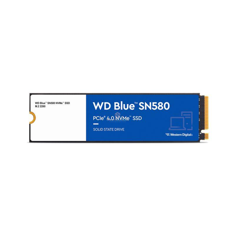 WDS250G3B0E, UNIDAD DE ESTADO SOLIDO WESTERN DIGITAL BLUE SN580 NVME 250GB M.2 2280 PCIE GEN4 NVME 1.4B, WESTERN DIGITAL, SMART BUSINESS