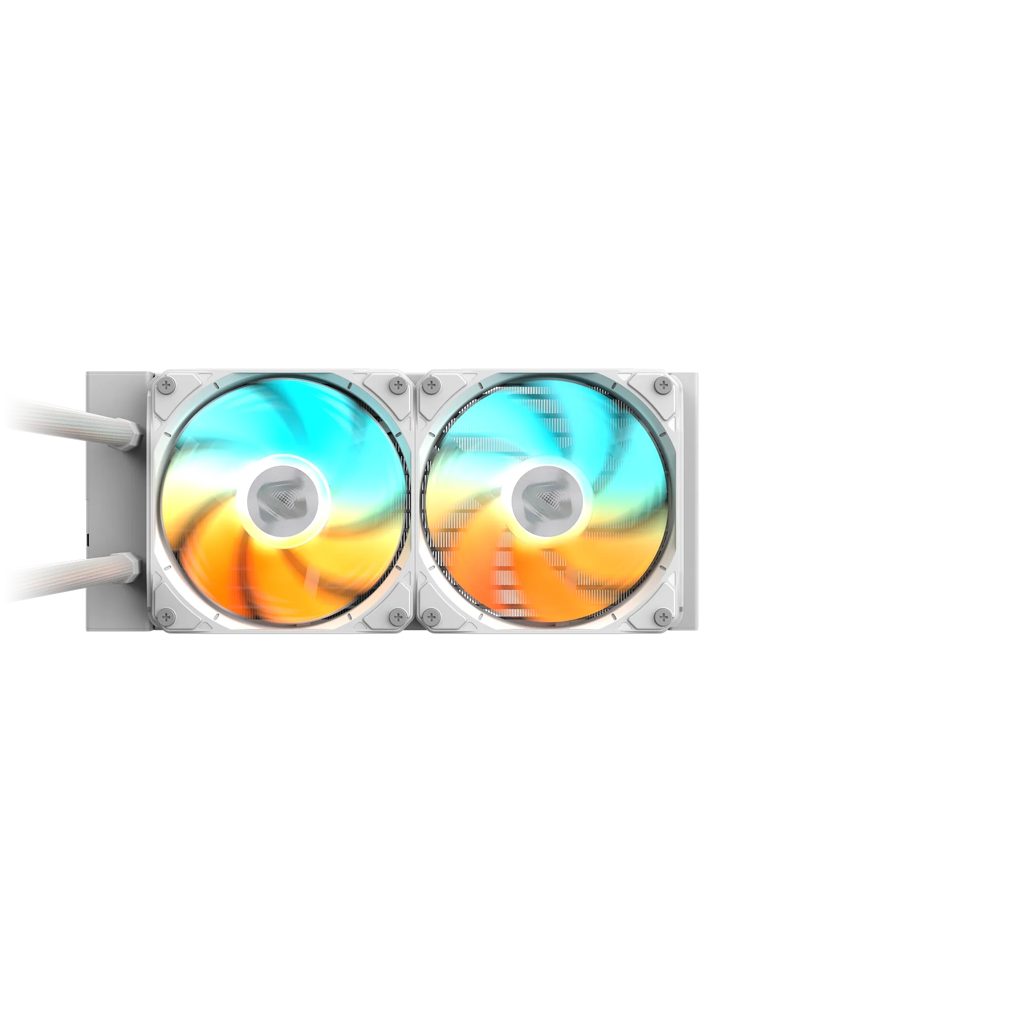 COOLER LÍQUIDO GIGABYTE GME-240I, RADIADOR 240MM, 2 VENTILADORES ARGB 120MM, COMPATIBLE LGA 1851/1700 Y AMD AM5, BLANCO