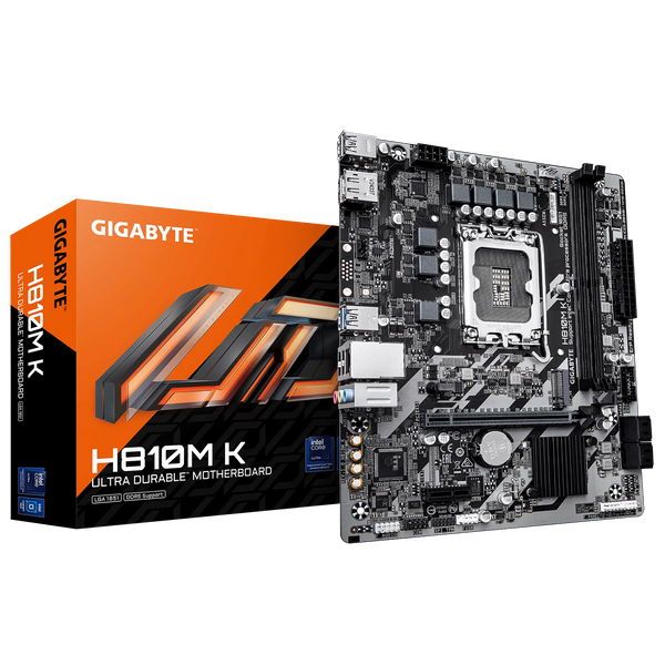 PLACA MADRE GIGABYTE MOTHERBOARD  H810M K, CHIPSET INTEL H810, LGA 1851, MICRO-ATX