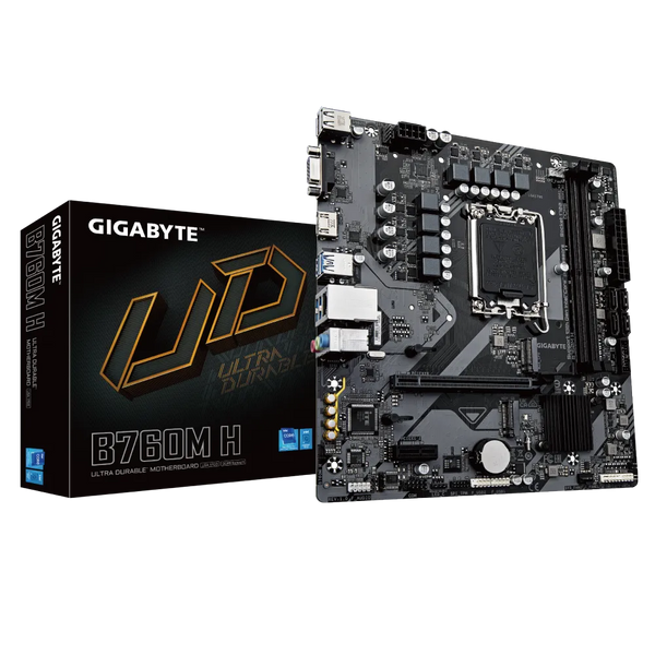 PLACA BASE MSI B760M-H • CHIPSET INTEL B760 • COMPATIBLE CON PROCESADORES INTEL CORE SERIE 13/12 • DDR5 HASTA 128GB • PCIE 5.0 • LAN 2.5GB • MICRO-ATX