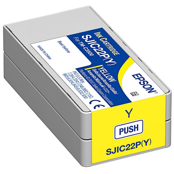 Cartucho de Tinta Epson SUMEPC33S020583 Amarillo DURABrite Ultra  32.5 ml  Compatible con Epson ColorWorks C3500  Impresión de Alta Calidad y Resistente al Agua