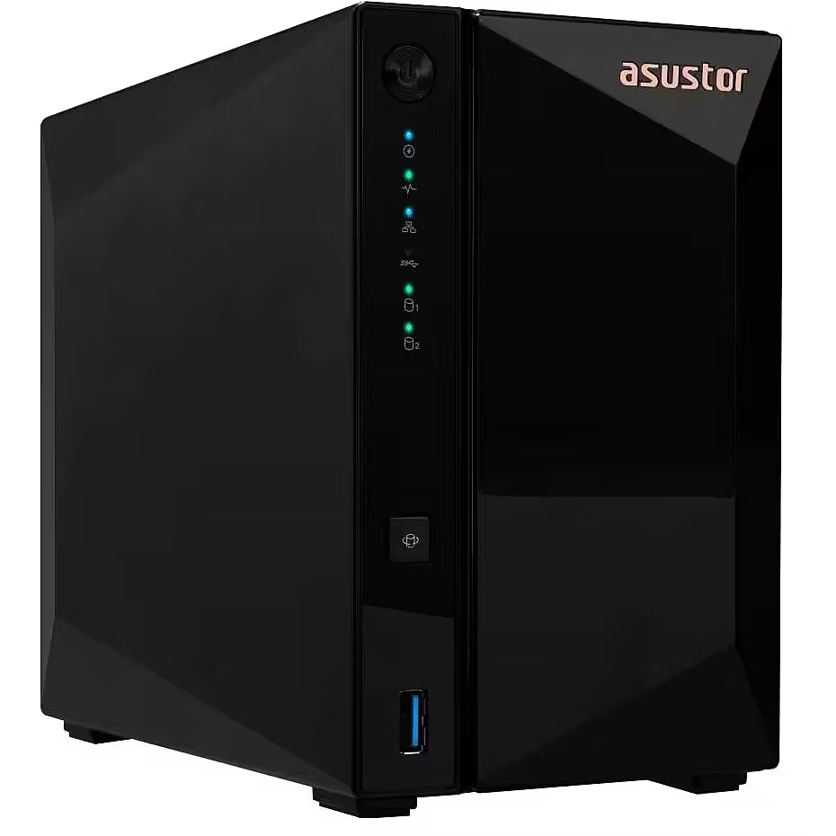 Servidor NAS ASUSTOR Drivestor 2 Pro Gen2 AS3302T v2 - 2 Bahías - Realtek Quad-Core 1.7GHz - 2GB RAM DDR4 - Red 2.5GbE - 3x USB 3.2…, imagen del producto