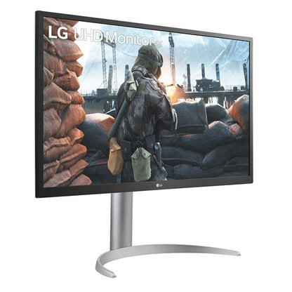 LG 27UP550N-W - Monitor para creadores LG 4K UHD (Panel IPS: 3840x2160, 300cd/m², 1000:1, HDR10, sRGB 99%); entradas: HDMI x2, DP x1, USB-C™x1; Ajust. en altura e inclinación. Blanco